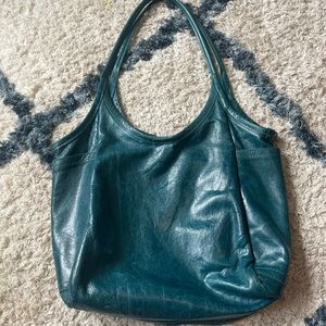 Rough and tumble teal bag